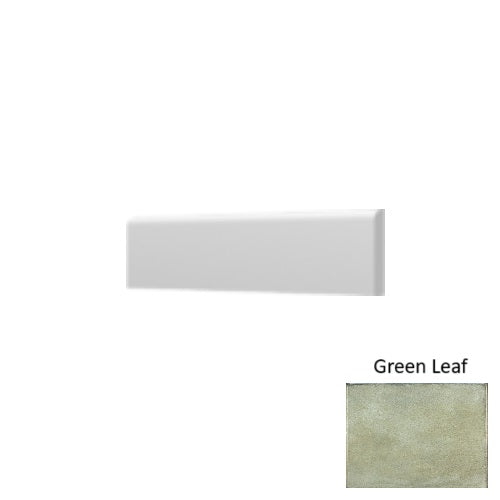 Roca Olaria Green Leaf Glossy Ceramic Bullnose | Lowest Price — Stone ...