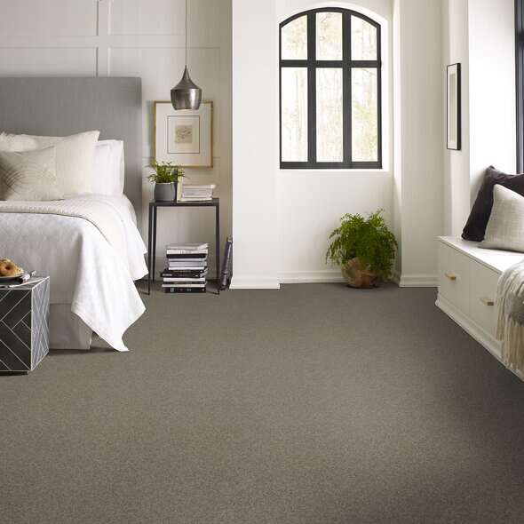 Shaw Floor Studio Around The House III Grey Flannel Textured 00501