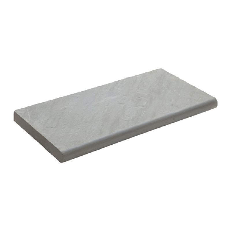 Grey Mist Natural Cleft Sandstone Bullnose - 14" x 24" x +/- 2"