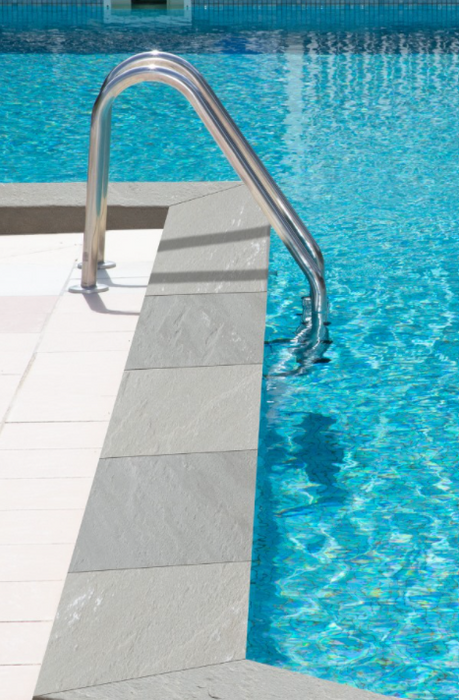 Grey Mist Sandstone Coping - Natural Cleft is available in 14" x 24" size.