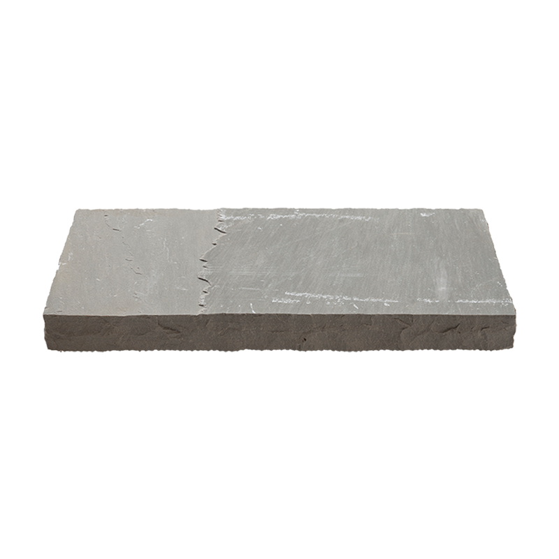 Grey Mist Natural Cleft Sandstone Wall Cap - 12" x 24" x +/- 1 1/4"