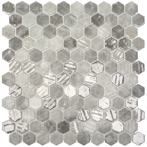 Onix Hex Blends Gray Silver Mix Malla 112997