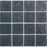 Full Sheet Sample - Aquatica Piazza Grey Deco Glass Mosaic - 3" x 3" Textured