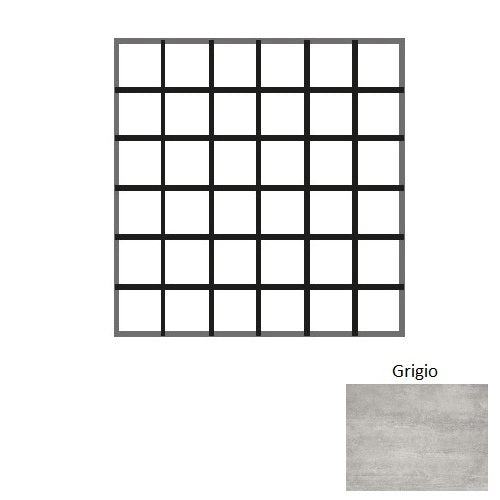 Verde1999 Stark Grigio Porcelain Mosaic - Matte