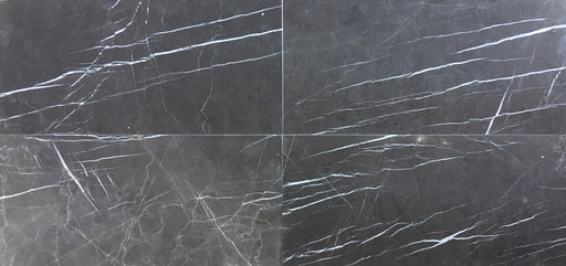 Full Tile Sample - Pietra Gray Marble Tile - 18" x 18" x 3/8" Polished