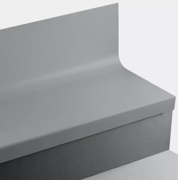 Tarkett Johnsonite Storm Cloud Angle Fit Stair Tread with Riser  Stone ...