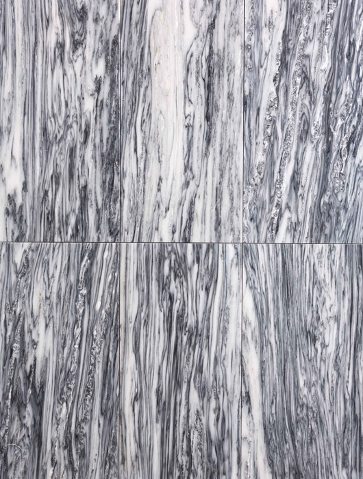 Dilegno Griggio Marble Tile - 12" x 24" x 3/8" Polished