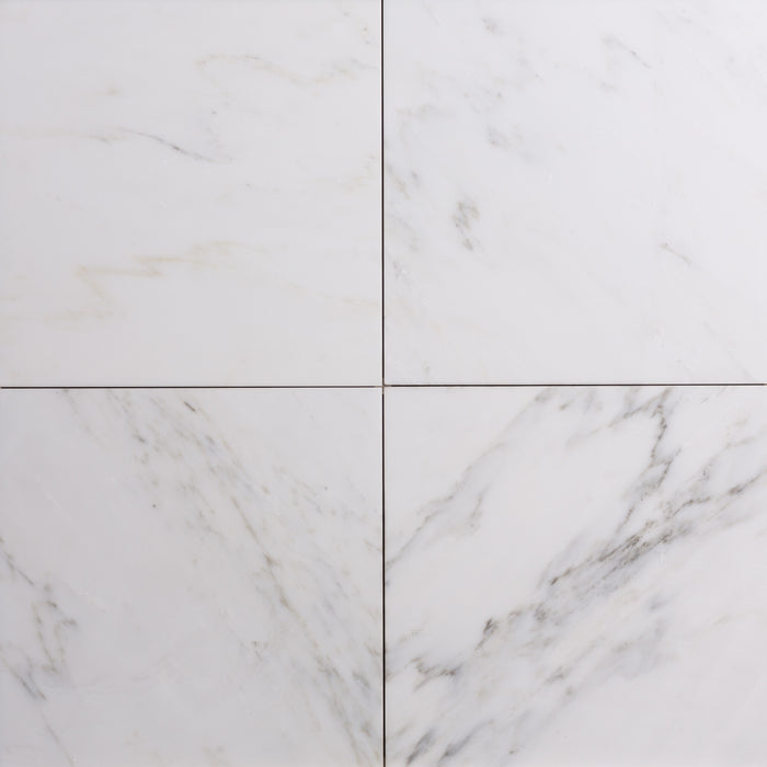 Calacatta Ultimo Marble Tile - 12" x 12" x 3/8" Polished