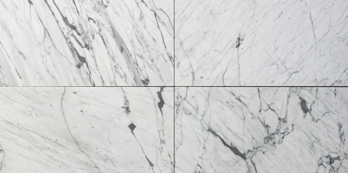 Statuarieto Alberica Marble Tile - 12" x 24" x 3/8" Polished