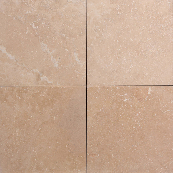 Walnut Cross Cut Travertine Tile - 12" x 12" x 1/2" Filled & Honed