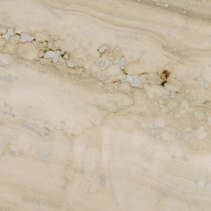 New Silver Travertine Travertine Tile - Polished