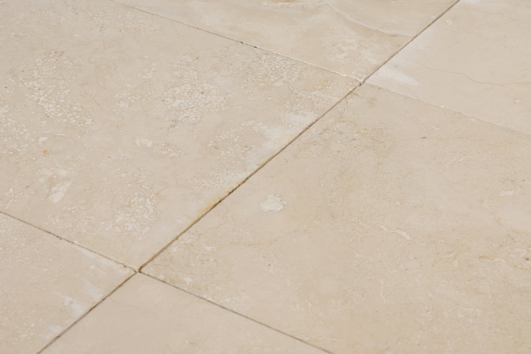 Filled & Honed Diloreto Premio Travertine Tile