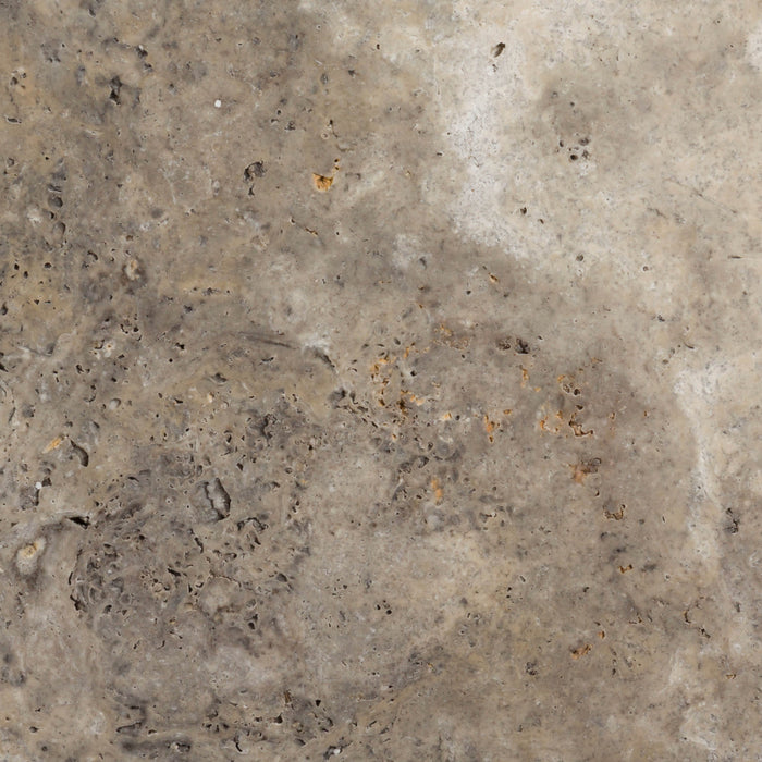 Unfilled & Honed Euro Silver Cross Cut Travertine Tile