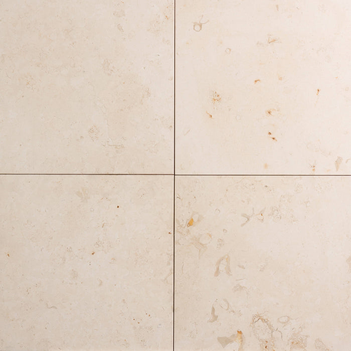 Trento Luna Limestone Tile - 16" x 16" x 3/8" Honed