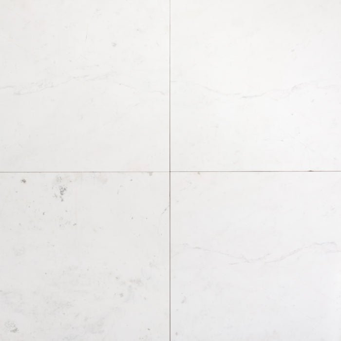 Thasos White Marble Tile - 24" x 24" x 3/4" Polished