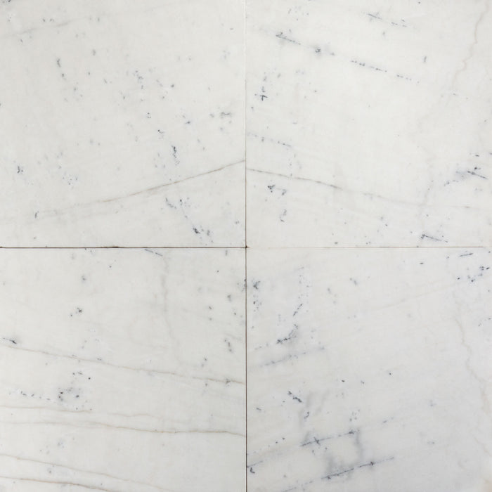 Barbizon White Marble Tile - 24" x 24" x 5/8" Polished