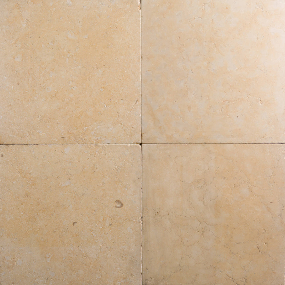 Jerusalem Gold Light Limestone Tile - 24" x 24" x 3/4" Tumbled