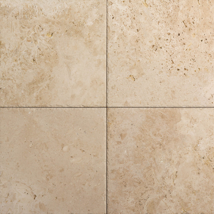 Euro Cross Cut Travertine Tile - 18" x 18" x 1/2" Honed