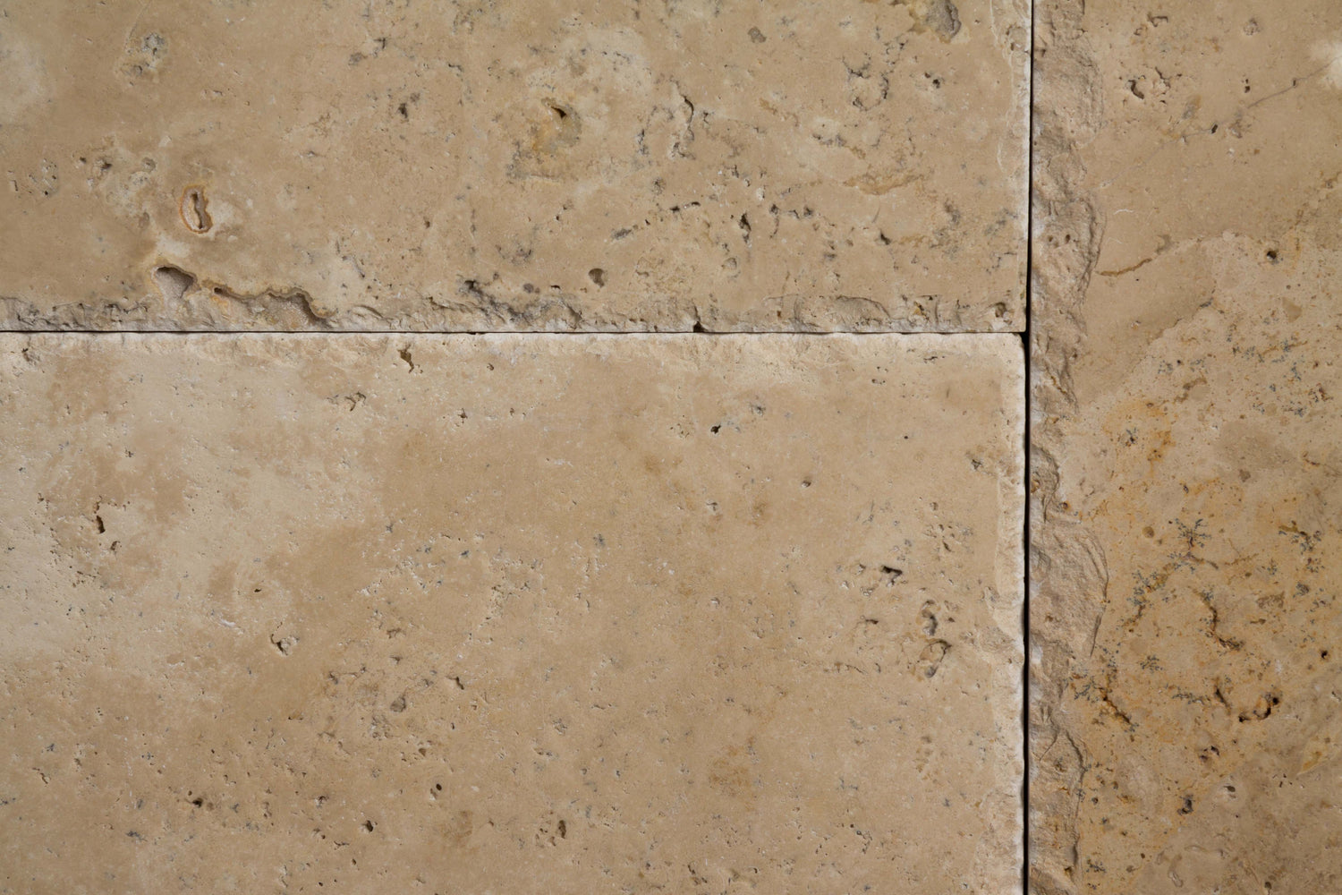 Walnut Cross Cut Travertine Tile - Chiseled, Filled & Honed