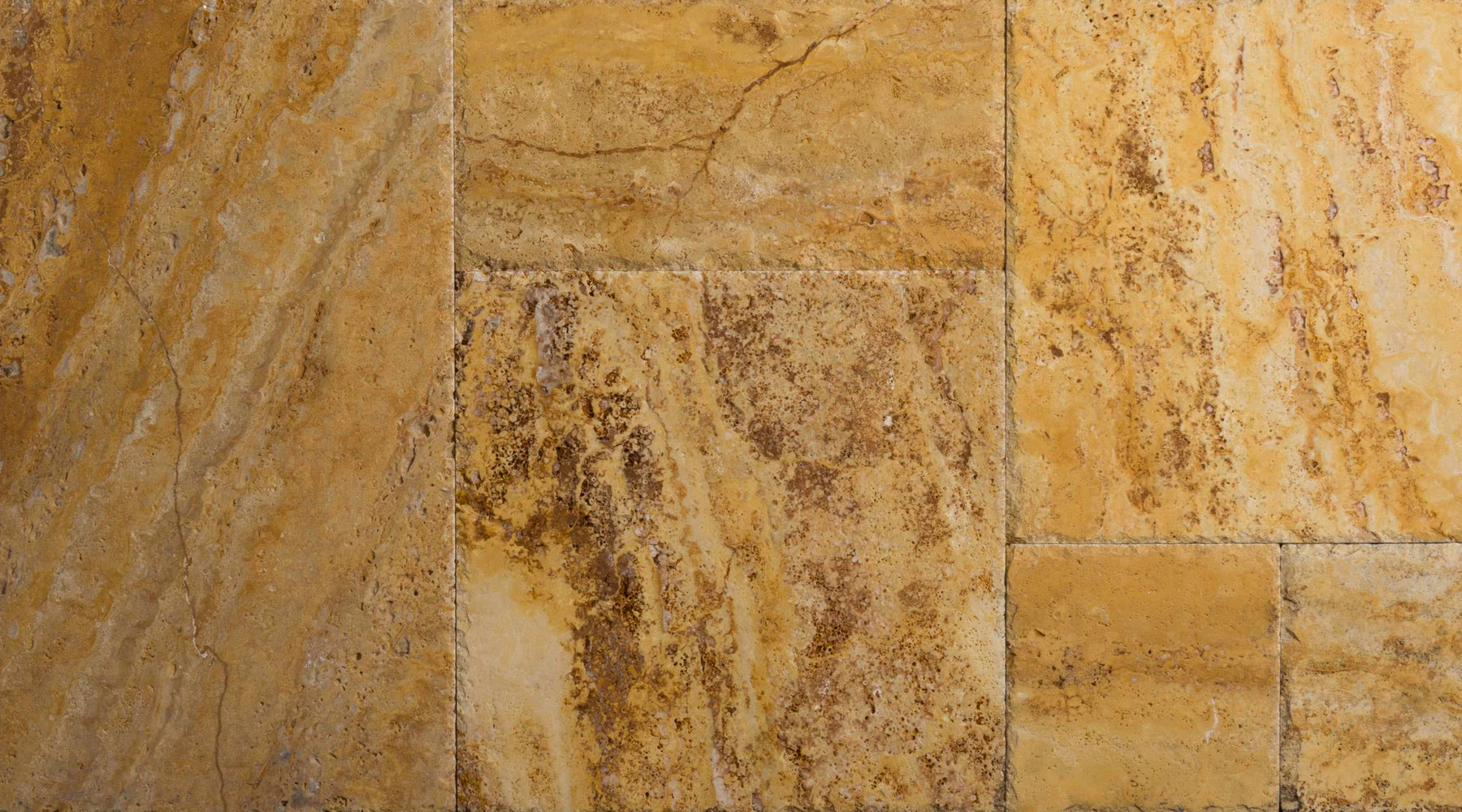 Siena Gold Cross Cut Travertine Versailles Pattern - Antique
