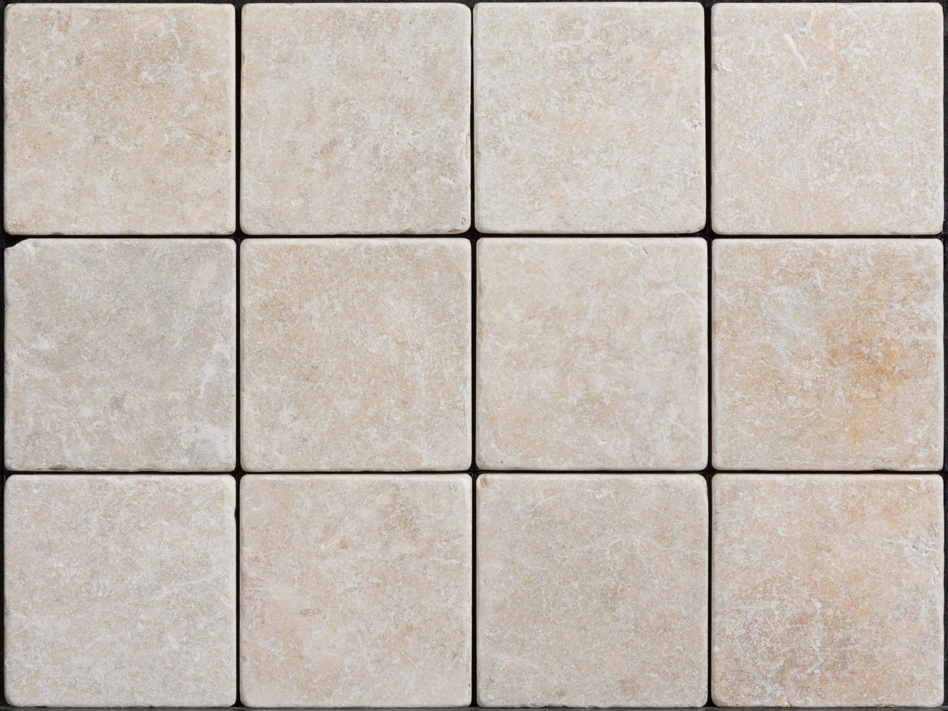 Jerusalem Ramon Limestone Tile - 4" x 4" x 3/8" Tumbled
