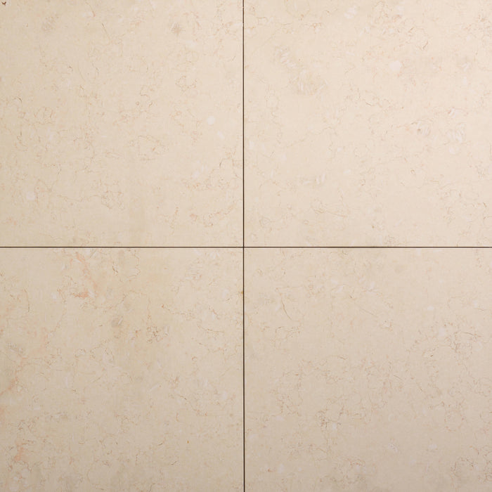 Zevia Pink Limestone Tile - 18" x 18" x 3/8" Honed