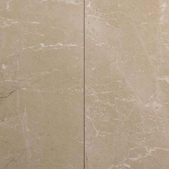 Nogare Crema Marble Tile - 12" x 24" x 1/2" Polished