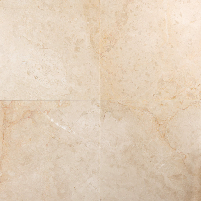 Soller Crema Marble Tile - 24" x 24" x 3/4" Polished