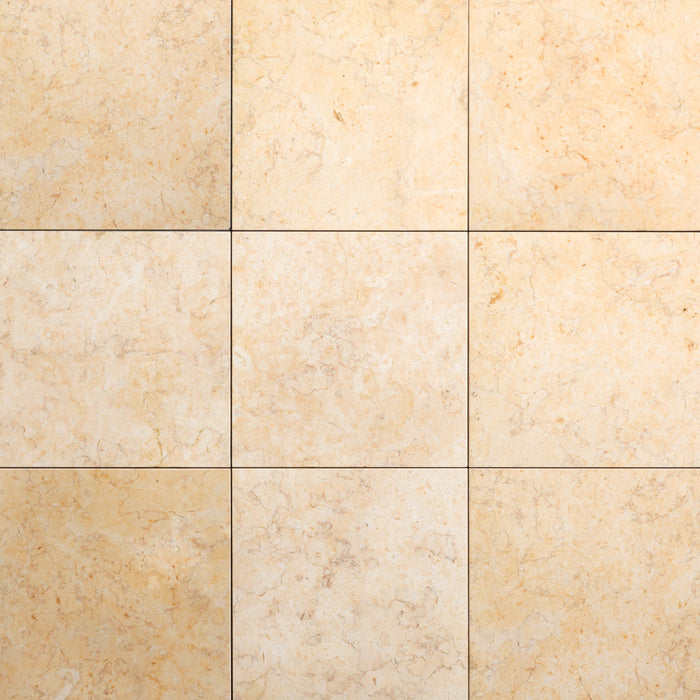 Jerusalem Desert Gold Limestone Tile - 12" x 12" x 3/8" Honed