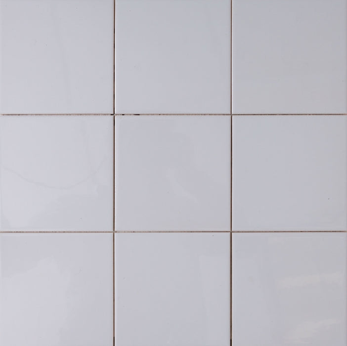 Hechi Bianco Porcelain Tile - 6" x 6" x 1/4" Polished