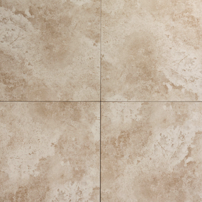 Fossavi Crema Porcelain Tile - 20" x 20" x 1/4" Satin