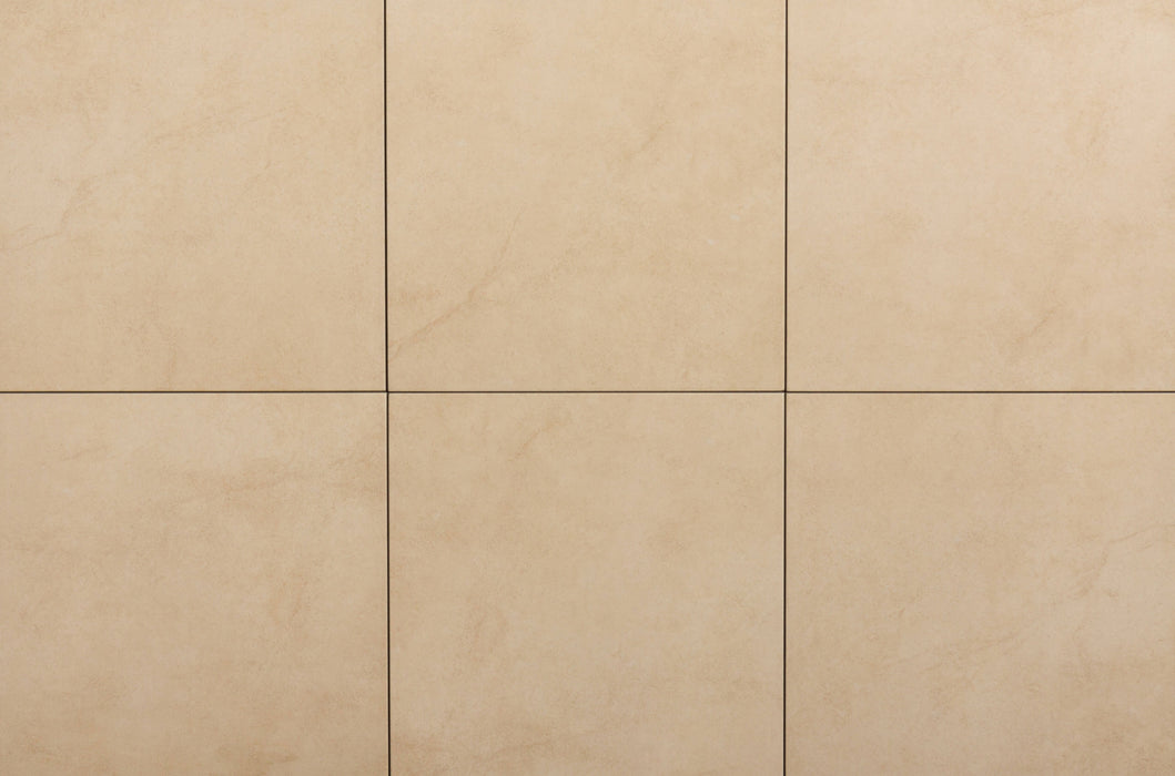 Erige Beige Porcelain Tile - 12" x 12" x 1/4" Matte