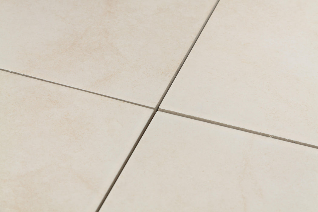 Builder White Filled & Honed Porcelain Tile