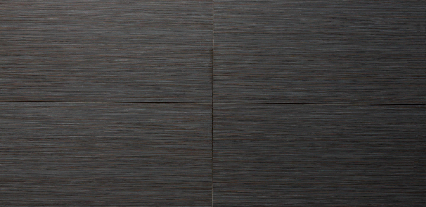 Cenighe Black Porcelain Tile - 12" x 24" x 1/4" Satin