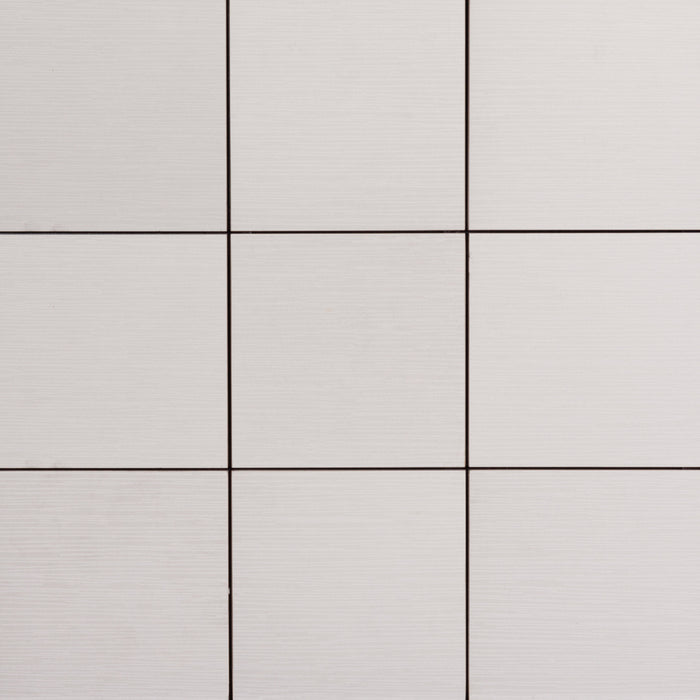 Infinity White Porcelain Tile - 6" x 6" x 1/4" Filled & Honed