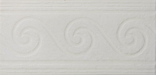 Sicilian Ehite Deco Ceramic Tile - Satin