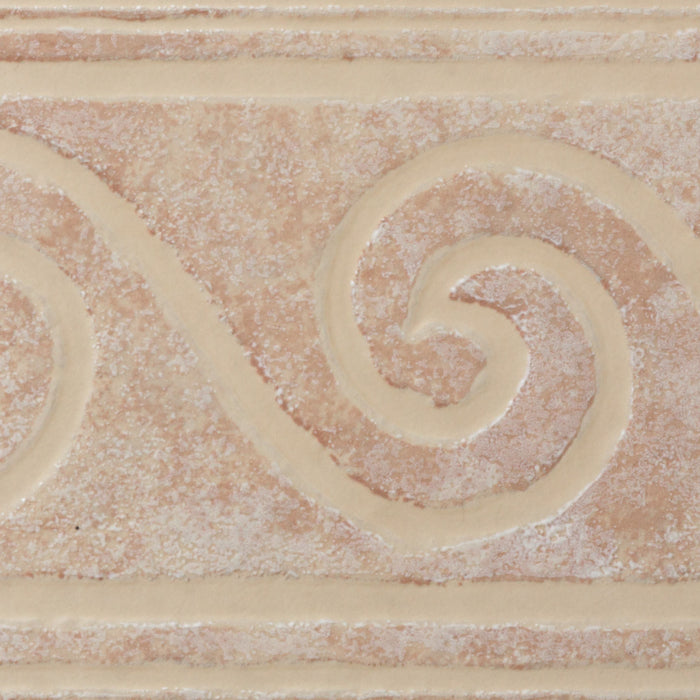 Sicilian Cream Deco Satin Ceramic Tile