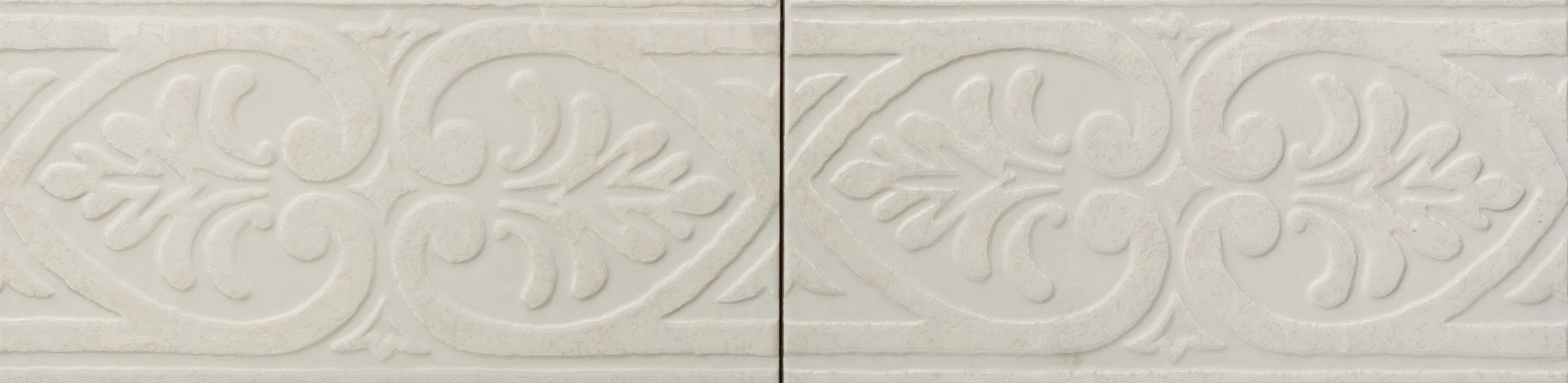 Satin Marquis Bianco Deco Ceramic Tile