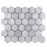 Haisa Blue Marble Mosaic - 2" Hexagon honed