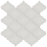 Full Sheet Sample - Soho Halo Grey Arabesque Ceramic Mosaic - 12" x 13.25" Glossy