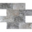 Full Sheet Sample - Revere Hazel / Natural Blend Convex Deco Brick Glass Mosaic - 3" x 6" Glossy & Matte