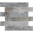 Full Sheet Sample - Revere Hazel / Natural Blend Deco Linear Glass Mosaic - 2" x 6" Glossy & Matte