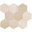 ascend stone-l101-cl-honest greige-4" hexagon-marble-mosaic