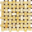 Honey Onyx Mosaic - Basket Weave with Black Dots Polished