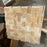 Polished Honey Onyx Mosaic - Basket Weave with White Dos
