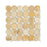 Honey Onyx Mosaic - Octagon with White Dots Polished