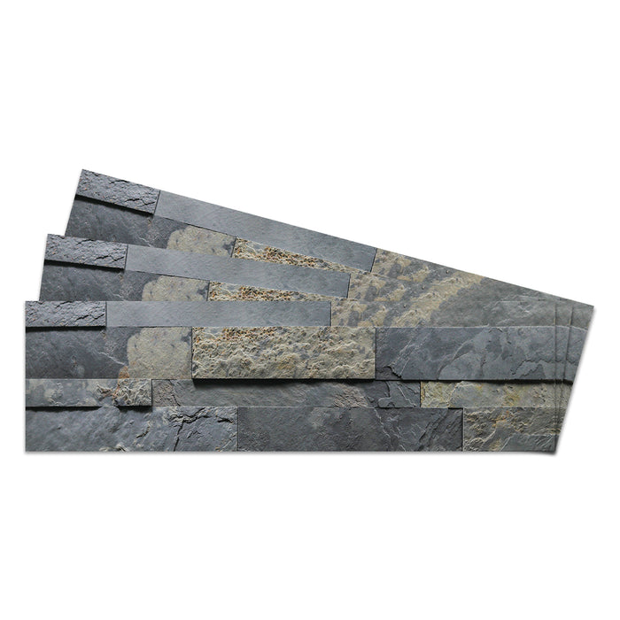 Rustic Slate Peel & Stick Textured Slate Veneer - 6" x 24"