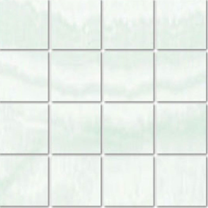 Full Sheet Sample - Atlas Ice Grey Porcelain Mosaic - 3" x 3" Matte