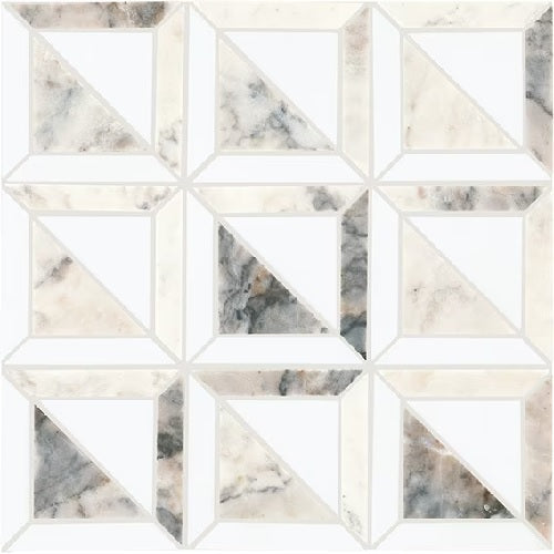 Daltile Gamma DA73 Illusive Blend Polished Natural Stone Mosaic — Stone ...