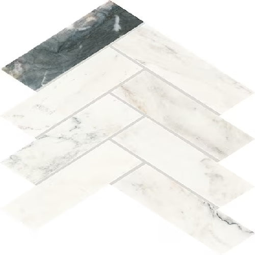 Daltile Gamma M343 Illusive Polished Natural Stone Mosaic — Stone